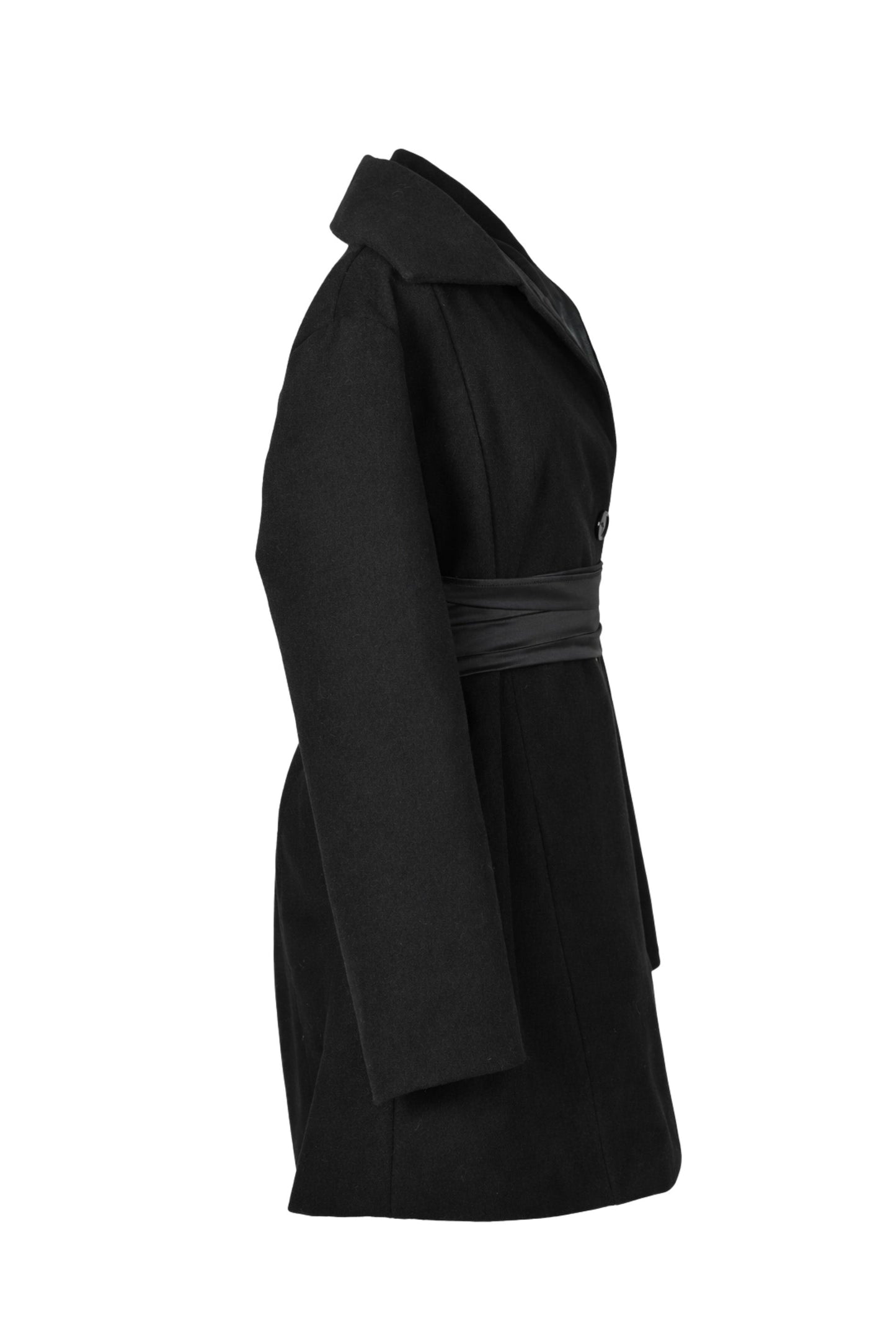 Black coat on a white background