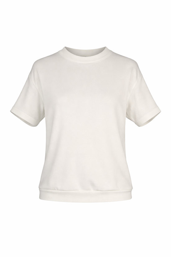 White t-shirt on a white background