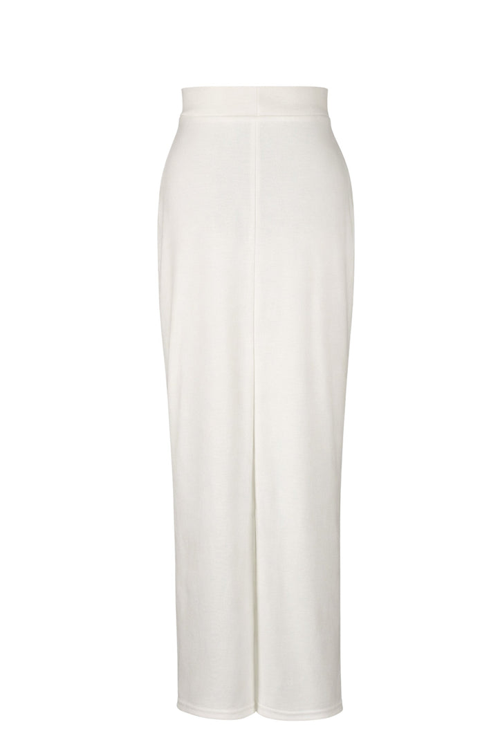 White skirt on a white background