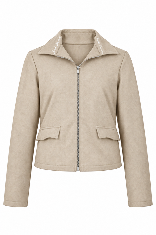Suede Jacket — Women's Faux Suede Jacket