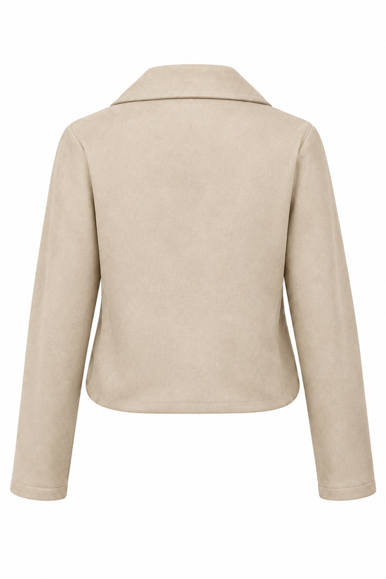 Suede Jacket — Women's Faux Suede Jacket