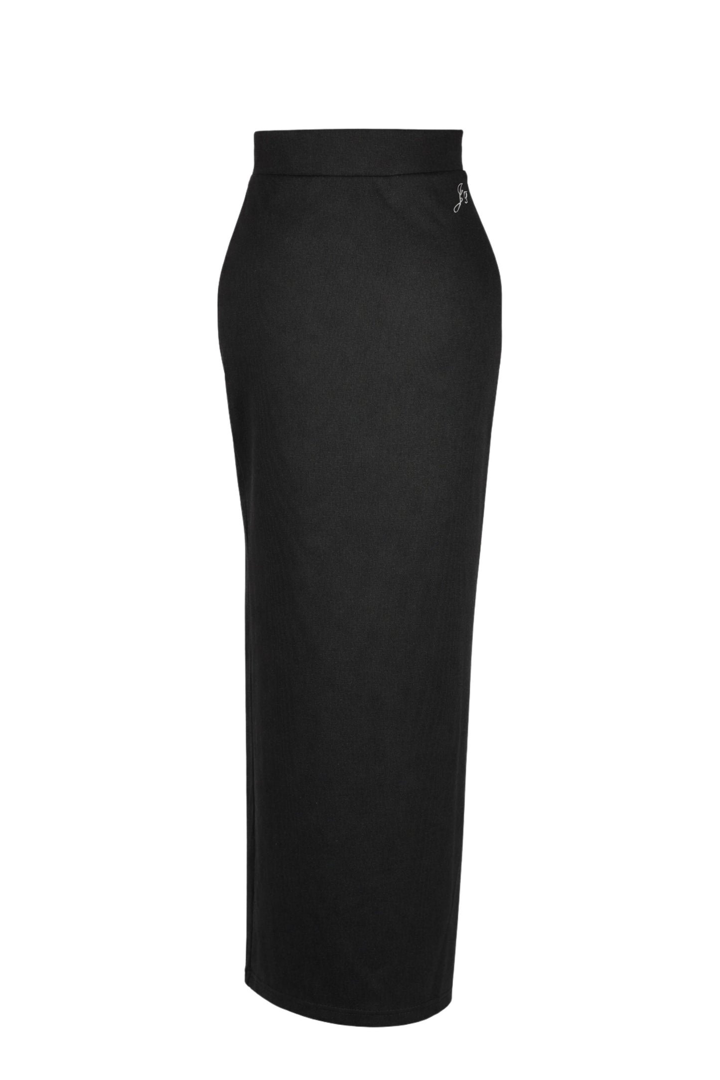 Black pencil skirt on a white background