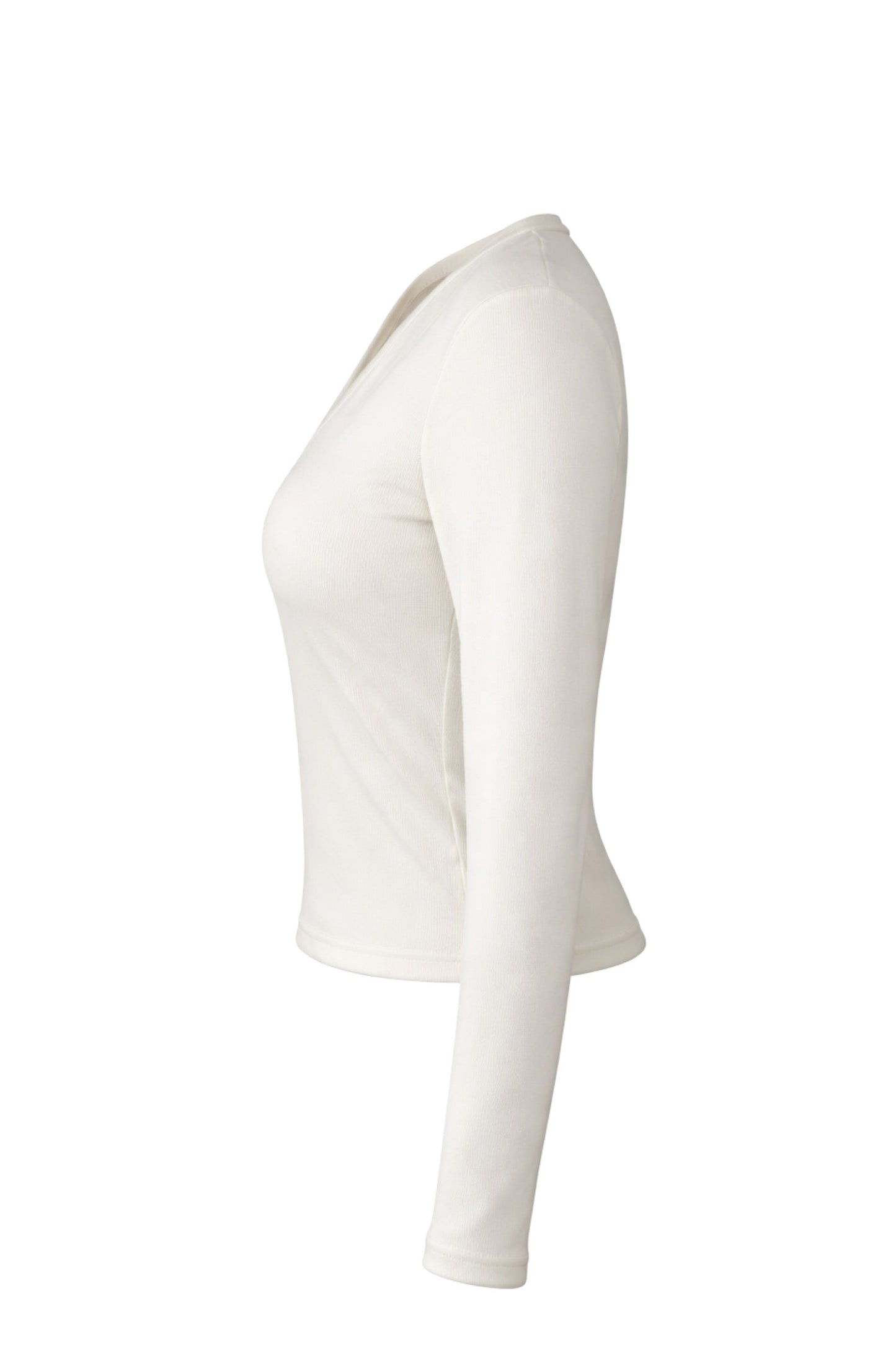 White sleeveless top on a white background