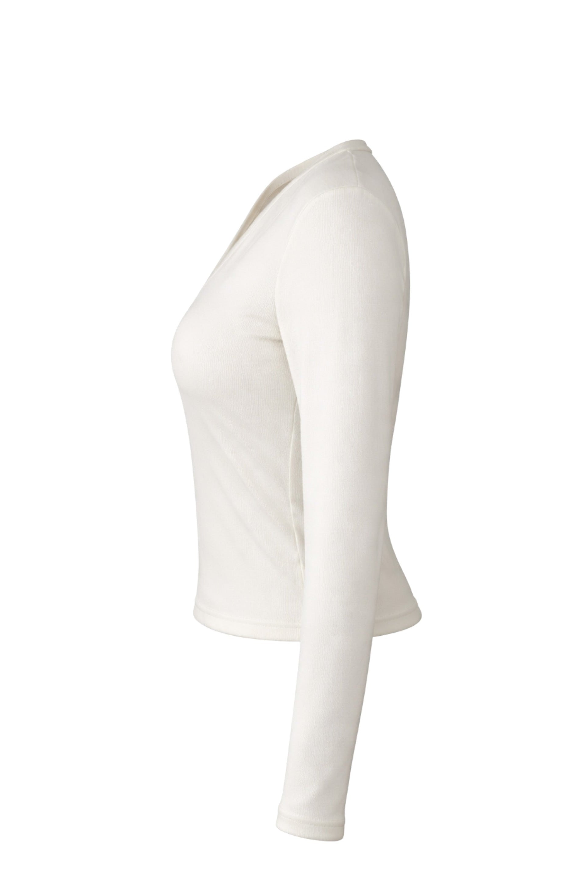 White sleeveless top on a white background