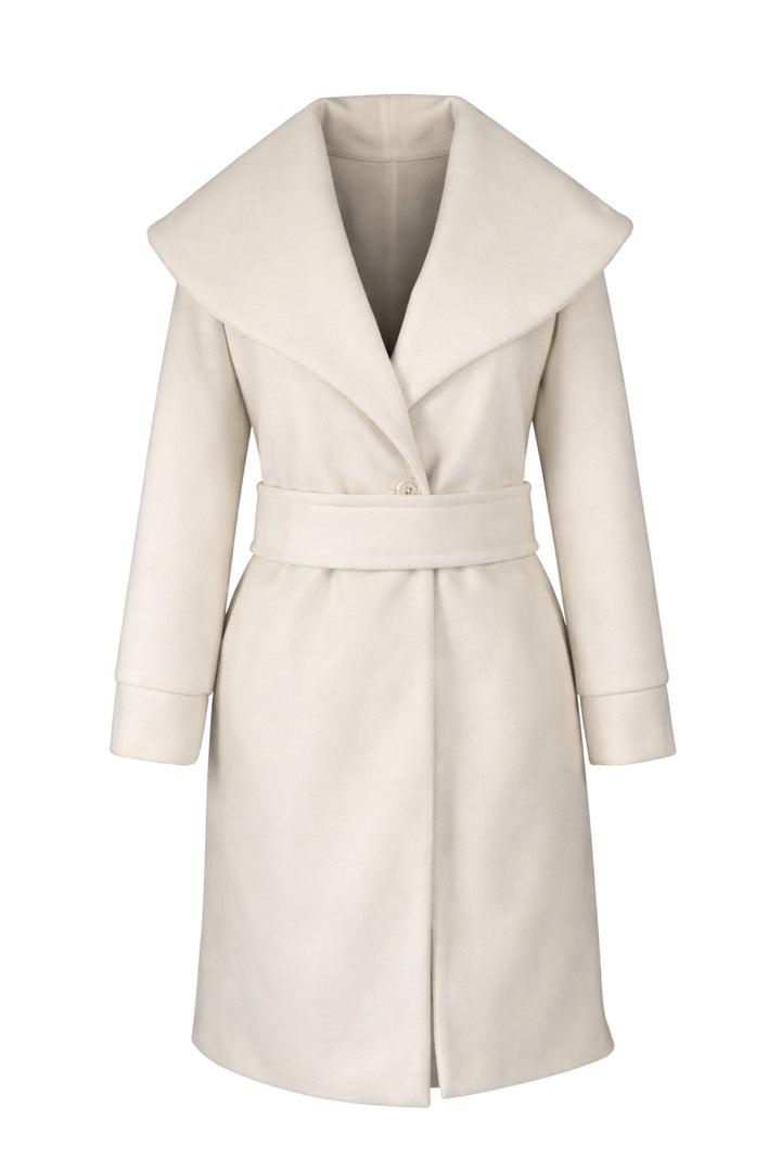 Beige coat on a white background